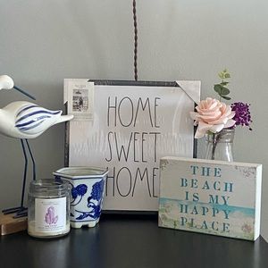 Rae Dunn wall decor “Home Sweet Home”